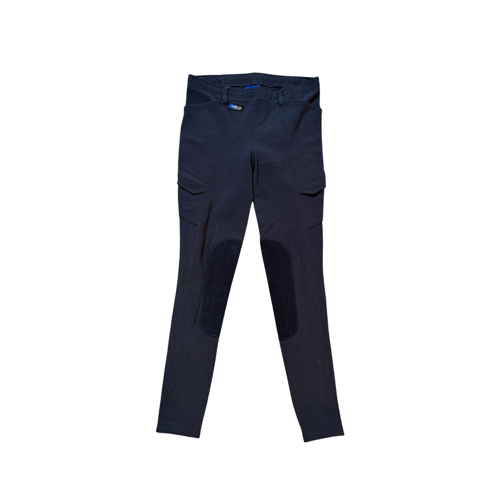 Irideon Issential Knee Patch Riding Tights Navy Blue Equestrian Breeches Large